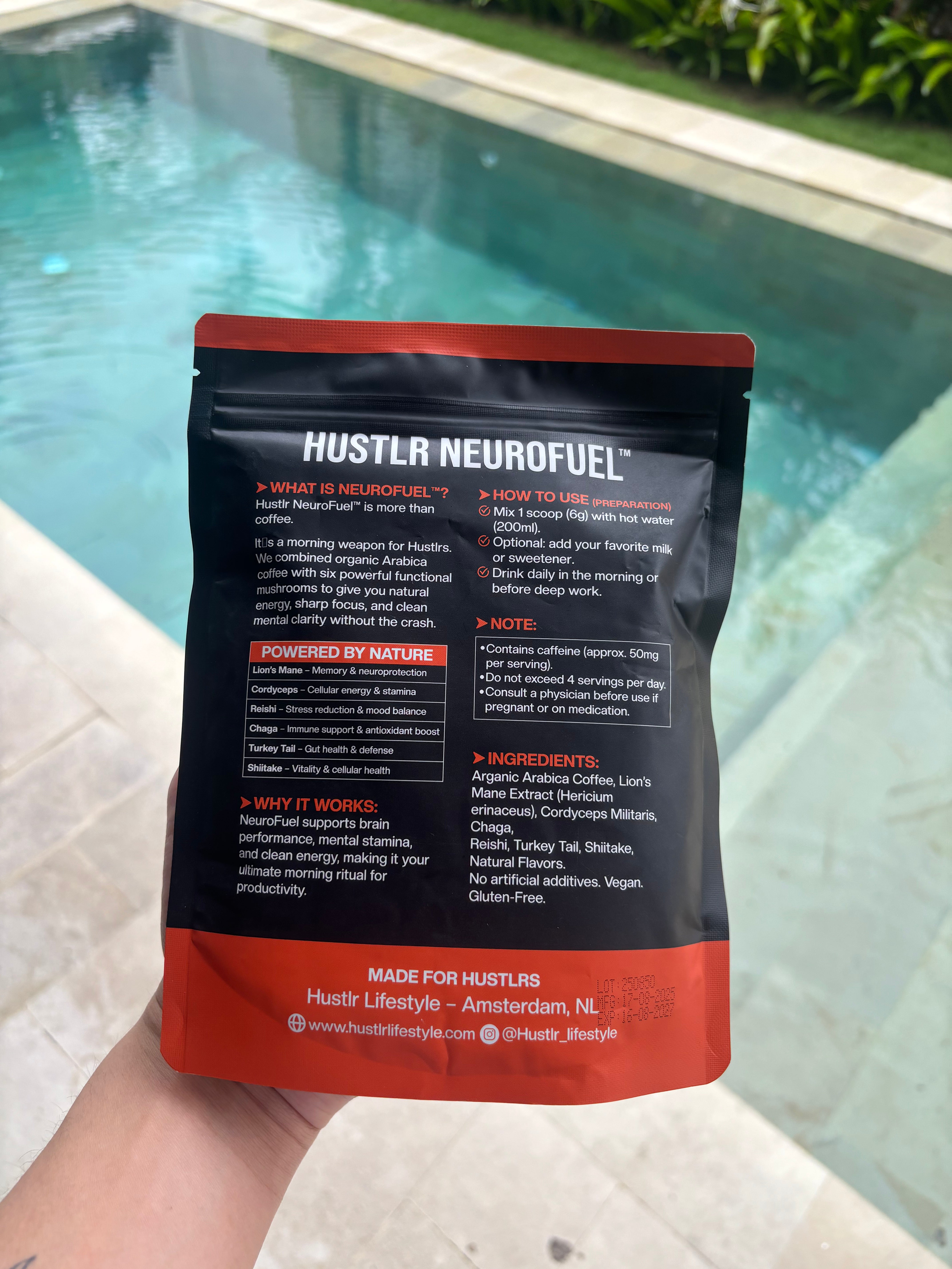 Hustlr NeuroFuel™ – Mushroom Coffee Blend
