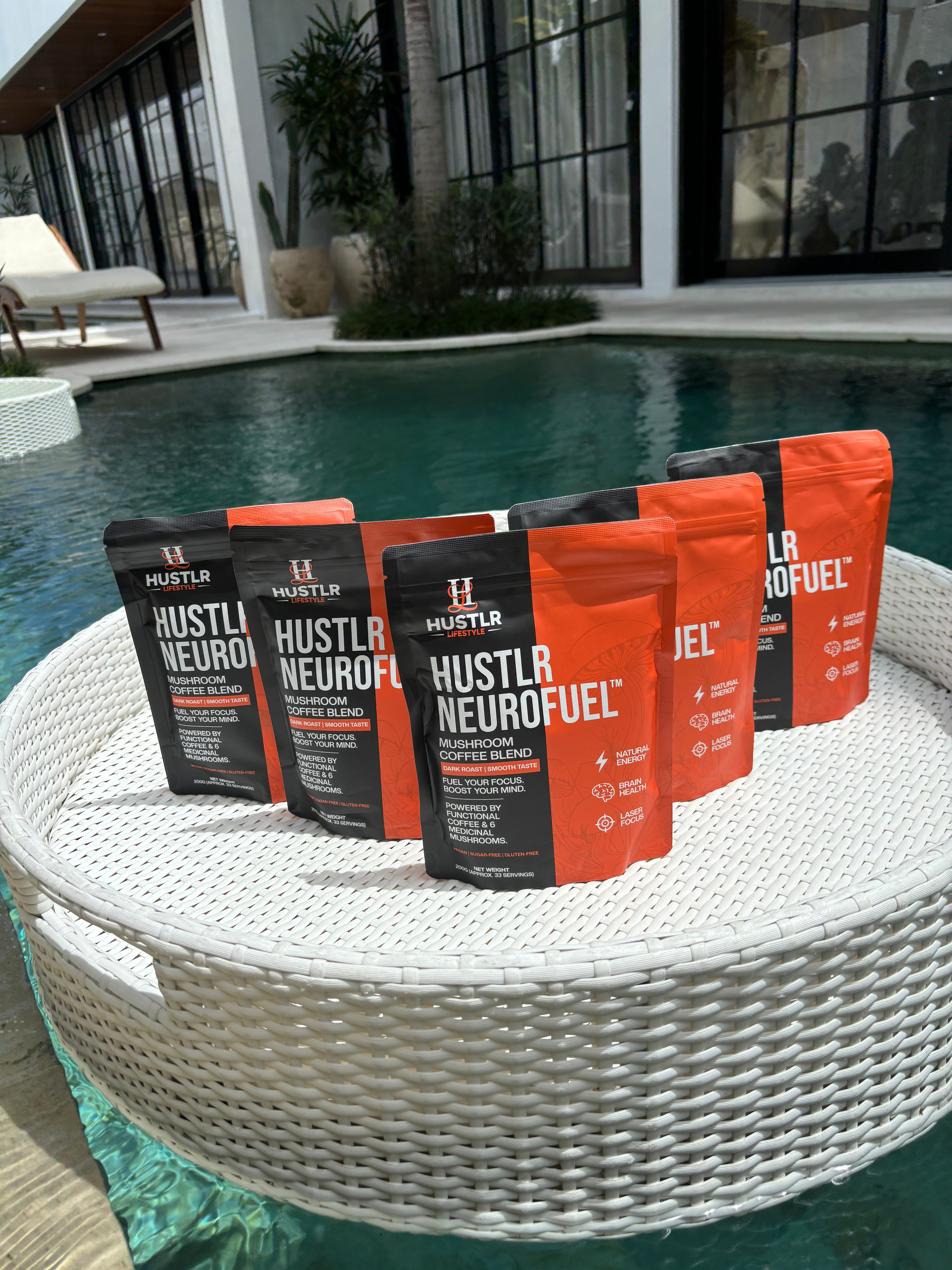 Hustlr NeuroFuel™ – Mushroom Coffee Blend